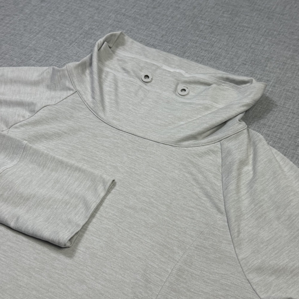 Tommy Bahama Island Zone Pullover Sweatshirt Womens M Gray Cowl Neck Lightweight